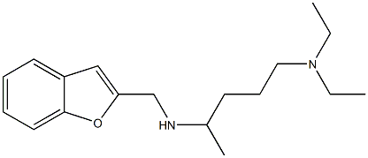 (1-benzofuran-2-ylmethyl)[5-(diethylamino)pentan-2-yl]amine Struktur