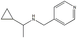 (1-cyclopropylethyl)(pyridin-4-ylmethyl)amine Structure