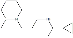 (1-cyclopropylethyl)[3-(2-methylpiperidin-1-yl)propyl]amine,,结构式