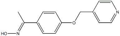 (1E)-1-[4-(pyridin-4-ylmethoxy)phenyl]ethanone oxime Structure