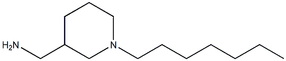 (1-heptylpiperidin-3-yl)methanamine 结构式