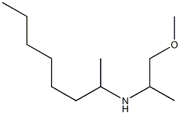 (1-methoxypropan-2-yl)(octan-2-yl)amine Struktur