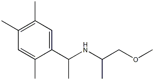 (1-methoxypropan-2-yl)[1-(2,4,5-trimethylphenyl)ethyl]amine Struktur