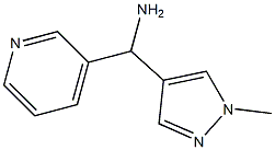 (1-methyl-1H-pyrazol-4-yl)(pyridin-3-yl)methanamine Struktur