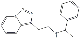 (1-phenylethyl)(2-{[1,2,4]triazolo[3,4-a]pyridin-3-yl}ethyl)amine Struktur