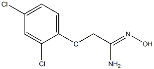 (1Z)-2-(2,4-dichlorophenoxy)-N'-hydroxyethanimidamide 化学構造式