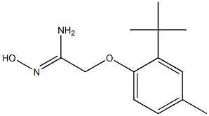 (1Z)-2-(2-tert-butyl-4-methylphenoxy)-N'-hydroxyethanimidamide Structure