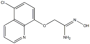 (1Z)-2-[(5-chloroquinolin-8-yl)oxy]-N'-hydroxyethanimidamide Structure