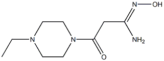 (1Z)-3-(4-ethylpiperazin-1-yl)-N'-hydroxy-3-oxopropanimidamide Structure