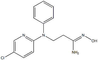 (1Z)-3-[(5-chloropyridin-2-yl)(phenyl)amino]-N'-hydroxypropanimidamide 结构式