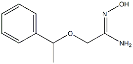 (1Z)-N'-hydroxy-2-(1-phenylethoxy)ethanimidamide,,结构式