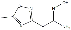 (1Z)-N'-hydroxy-2-(5-methyl-1,2,4-oxadiazol-3-yl)ethanimidamide Struktur