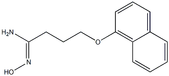 (1Z)-N'-hydroxy-4-(1-naphthyloxy)butanimidamide Struktur