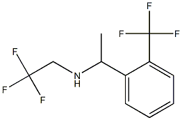 (2,2,2-trifluoroethyl)({1-[2-(trifluoromethyl)phenyl]ethyl})amine 结构式
