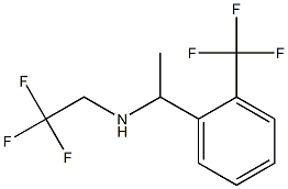 (2,2,2-trifluoroethyl)({1-[2-(trifluoromethyl)phenyl]ethyl})amine|