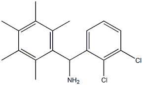 (2,3-dichlorophenyl)(2,3,4,5,6-pentamethylphenyl)methanamine Structure