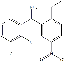 (2,3-dichlorophenyl)(2-ethyl-5-nitrophenyl)methanamine|