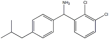 (2,3-dichlorophenyl)[4-(2-methylpropyl)phenyl]methanamine Structure