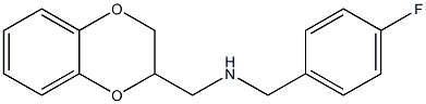 (2,3-dihydro-1,4-benzodioxin-2-ylmethyl)[(4-fluorophenyl)methyl]amine