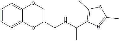 (2,3-dihydro-1,4-benzodioxin-2-ylmethyl)[1-(2,5-dimethyl-1,3-thiazol-4-yl)ethyl]amine