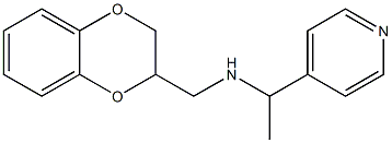 (2,3-dihydro-1,4-benzodioxin-2-ylmethyl)[1-(pyridin-4-yl)ethyl]amine,,结构式