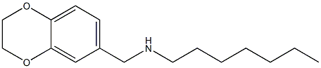 (2,3-dihydro-1,4-benzodioxin-6-ylmethyl)(heptyl)amine Structure