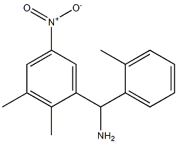 (2,3-dimethyl-5-nitrophenyl)(2-methylphenyl)methanamine 化学構造式