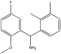 (2,3-dimethylphenyl)(5-fluoro-2-methoxyphenyl)methanamine 结构式