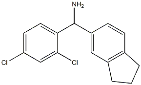 (2,4-dichlorophenyl)(2,3-dihydro-1H-inden-5-yl)methanamine Structure