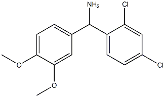 (2,4-dichlorophenyl)(3,4-dimethoxyphenyl)methanamine Structure