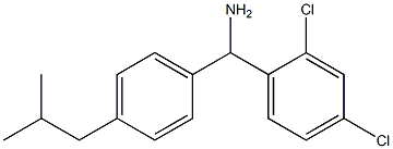 (2,4-dichlorophenyl)[4-(2-methylpropyl)phenyl]methanamine Structure