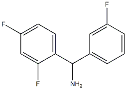 (2,4-difluorophenyl)(3-fluorophenyl)methanamine Structure