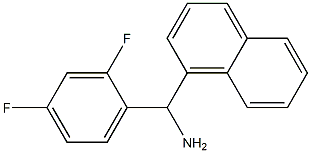 (2,4-difluorophenyl)(naphthalen-1-yl)methanamine 化学構造式