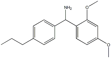 (2,4-dimethoxyphenyl)(4-propylphenyl)methanamine 化学構造式