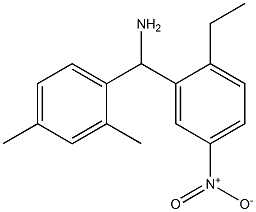(2,4-dimethylphenyl)(2-ethyl-5-nitrophenyl)methanamine 化学構造式