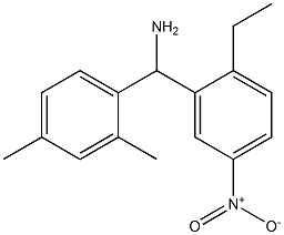 (2,4-dimethylphenyl)(2-ethyl-5-nitrophenyl)methanamine 结构式