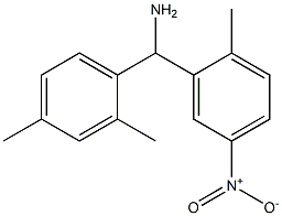 (2,4-dimethylphenyl)(2-methyl-5-nitrophenyl)methanamine 结构式