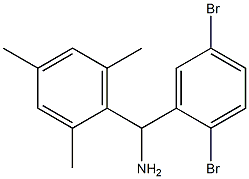 (2,5-dibromophenyl)(2,4,6-trimethylphenyl)methanamine,,结构式