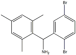  (2,5-dibromophenyl)(2,4,6-trimethylphenyl)methanamine