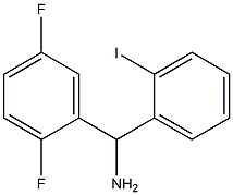 (2,5-difluorophenyl)(2-iodophenyl)methanamine,,结构式