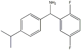 (2,5-difluorophenyl)[4-(propan-2-yl)phenyl]methanamine