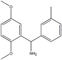 (2,5-dimethoxyphenyl)(3-methylphenyl)methanamine,,结构式