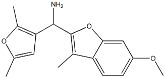 (2,5-dimethylfuran-3-yl)(6-methoxy-3-methyl-1-benzofuran-2-yl)methanamine|