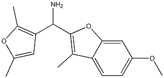 (2,5-dimethylfuran-3-yl)(6-methoxy-3-methyl-1-benzofuran-2-yl)methanamine