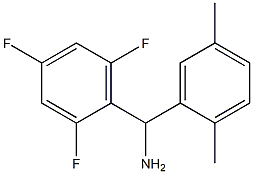 (2,5-dimethylphenyl)(2,4,6-trifluorophenyl)methanamine 化学構造式