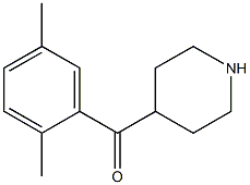 (2,5-dimethylphenyl)(piperidin-4-yl)methanone Structure