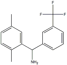 (2,5-dimethylphenyl)[3-(trifluoromethyl)phenyl]methanamine 化学構造式