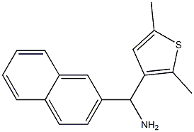 (2,5-dimethylthiophen-3-yl)(naphthalen-2-yl)methanamine 化学構造式