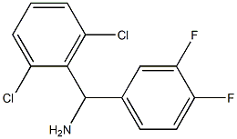 (2,6-dichlorophenyl)(3,4-difluorophenyl)methanamine,,结构式