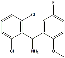 (2,6-dichlorophenyl)(5-fluoro-2-methoxyphenyl)methanamine Structure